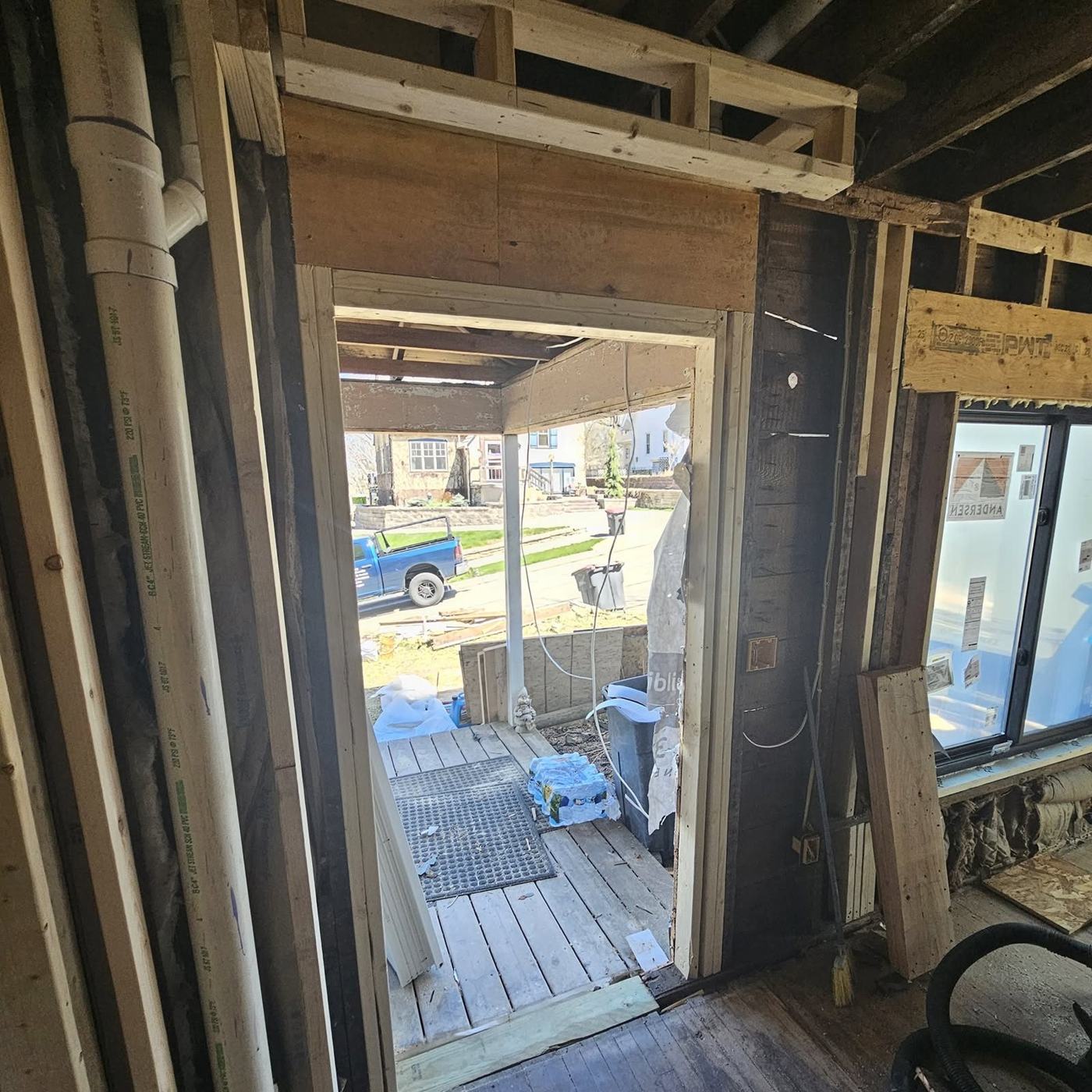 A doorway framed in
